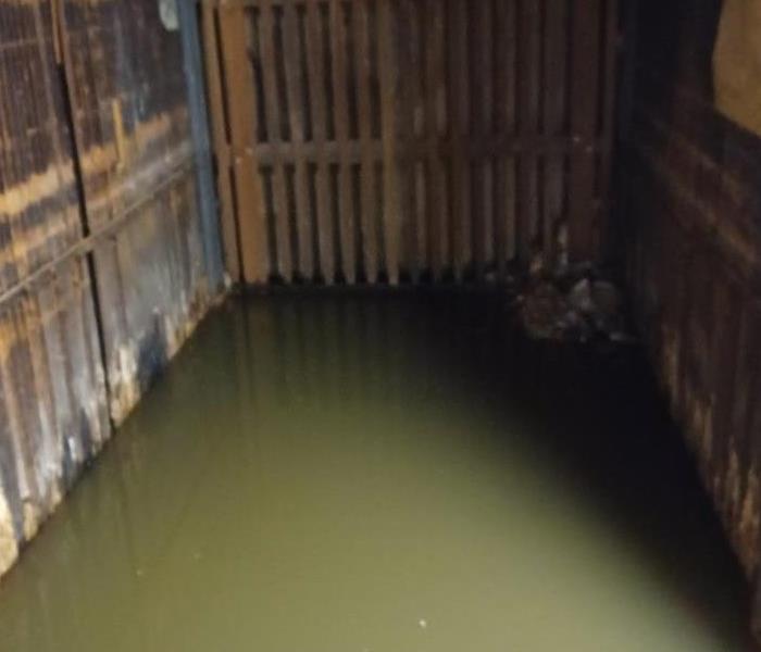 basement cellar full of water from snow storm