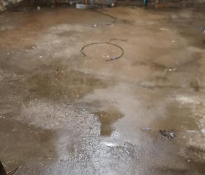 basement clear of standing water